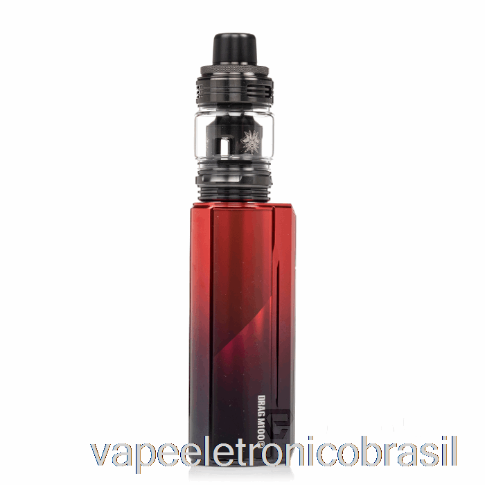 Vape Recarregável Voopoo Drag M100s Starter Kit Vermelho E Preto